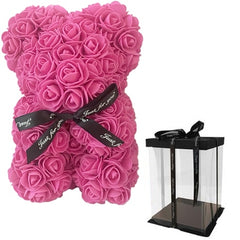 Teddi Bear Rose Flower Artificial Valentines Gift for Women - cutebobo