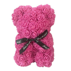 Teddi Bear Rose Flower Artificial Valentines Gift for Women - cutebobo