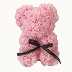 Teddi Bear Rose Flower Artificial Valentines Gift for Women - cutebobo