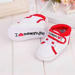 I Love PaPa&MaMa Letter Printed Soft Bottom Footwear - cutebobo