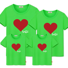 Family match clothes summer love print t-shirt - cutebobo