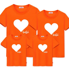 Family match clothes summer love print t-shirt - cutebobo