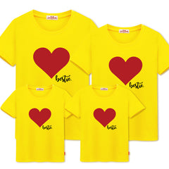 Family match clothes summer love print t-shirt - cutebobo
