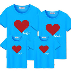 Family match clothes summer love print t-shirt - cutebobo