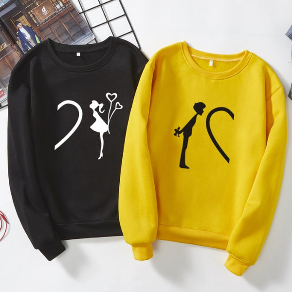 Lover Boy and Girlfriend Streetwear Loving Top T-shirt - cutebobo