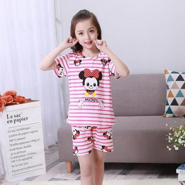 Short Sleeve Cartoon suit Sleepwear - cutebobo