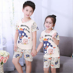 Short Sleeve Cartoon suit Sleepwear - cutebobo