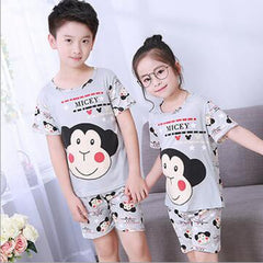 Short Sleeve Cartoon suit Sleepwear - cutebobo