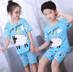 Short Sleeve Cartoon suit Sleepwear - cutebobo