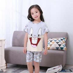 Short Sleeve Cartoon suit Sleepwear - cutebobo