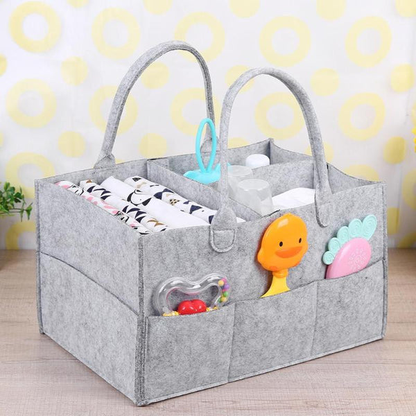 Foldable Baby Diaper Toys Storage Basket - cutebobo