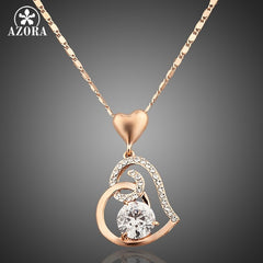 Stellux Crystals Heart Pendant Necklace for Valentine's Day Gift of Love - cutebobo
