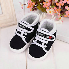 I Love PaPa&MaMa Letter Printed Soft Bottom Footwear - cutebobo