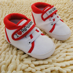 I Love PaPa&MaMa Letter Printed Soft Bottom Footwear - cutebobo