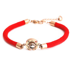 I Love You in "100 Languages" Memory Bracelet - cutebobo