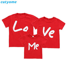 2020 Family Matching Short Sleeve Valentine Top - cutebobo