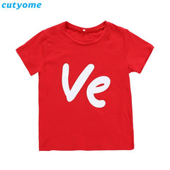 2020 Family Matching Short Sleeve Valentine Top - cutebobo