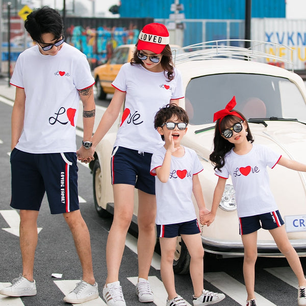 Family Matching Clothes Love T shirts - cutebobo