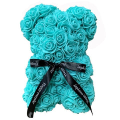 Teddi Bear Rose Flower Artificial Valentines Gift for Women - cutebobo