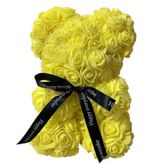 Teddi Bear Rose Flower Artificial Valentines Gift for Women - cutebobo