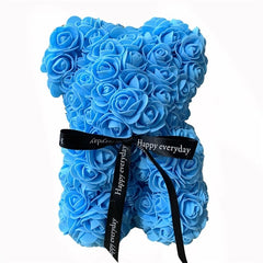 Teddi Bear Rose Flower Artificial Valentines Gift for Women - cutebobo