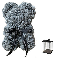 Teddi Bear Rose Flower Artificial Valentines Gift for Women - cutebobo