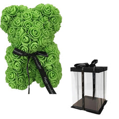Teddi Bear Rose Flower Artificial Valentines Gift for Women - cutebobo
