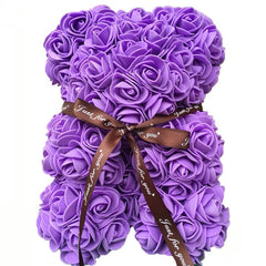 Teddi Bear Rose Flower Artificial Valentines Gift for Women - cutebobo